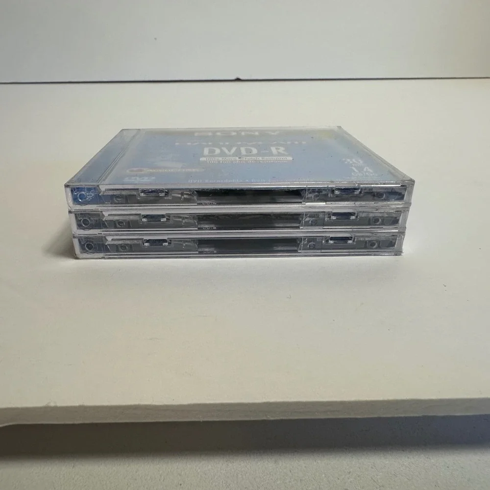 Sony Handycam DVD-R 3 Pack 1.4GB 30min Blue New AccuCore 8cm Mini Discs